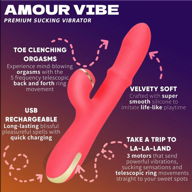 Amour Vibe Sucking Vibrator - The Secret Affaire