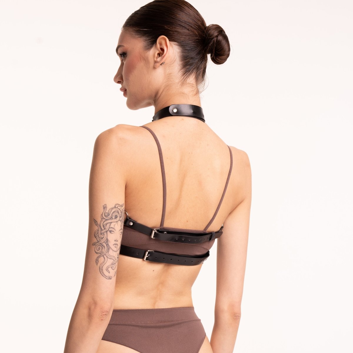 Carla's Goth Strap Bra Harness - Harness - The Secret Affaire