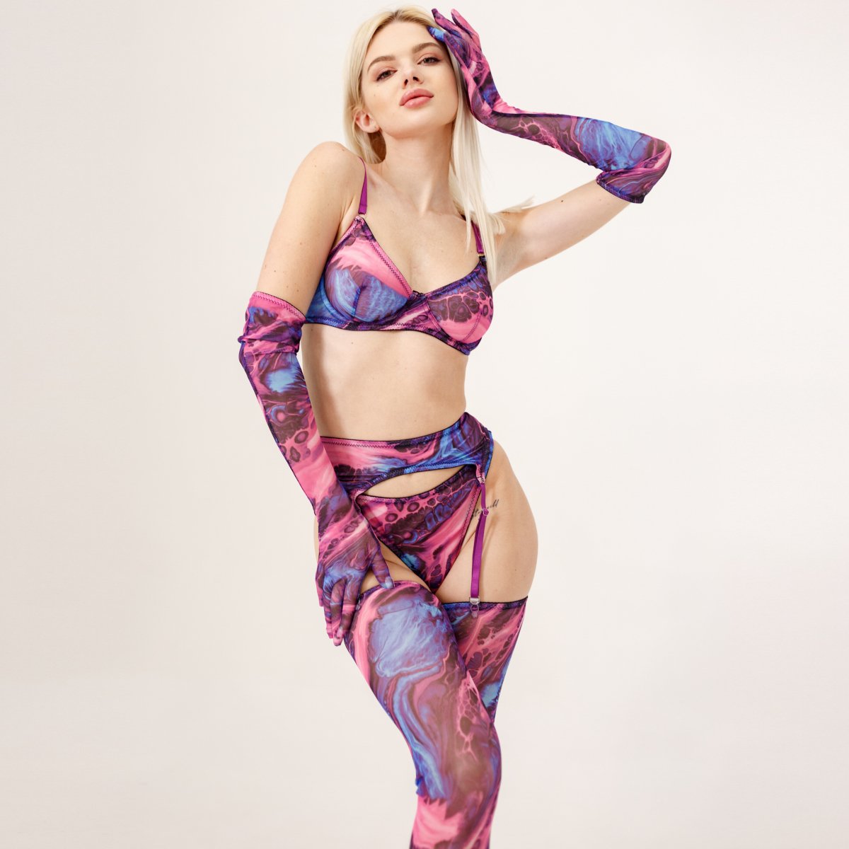 Carla's Tie Dye Set - Lingerie Set - The Secret Affaire