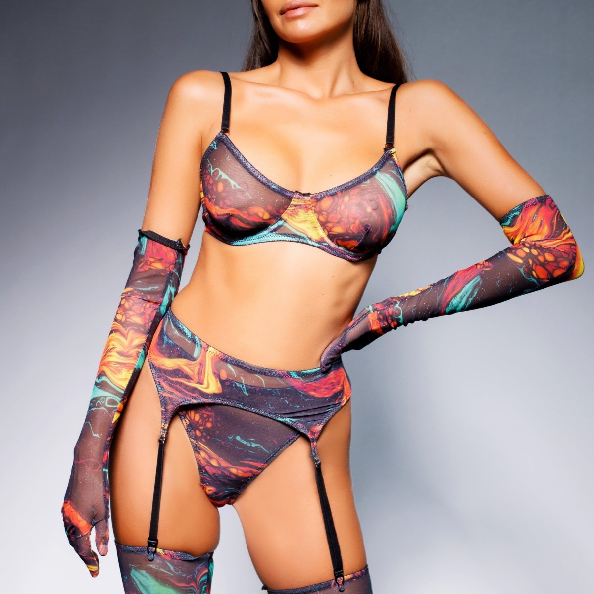 Carla's Tie Dye Set - Lingerie Set - The Secret Affaire