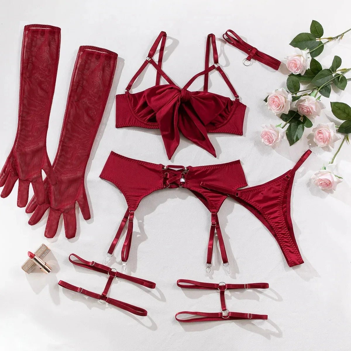 Elena Bowknot set - Lingerie Set - The Secret Affaire