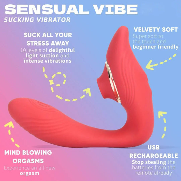 Sensual Vibe Sucking Vibrator - The Secret Affaire