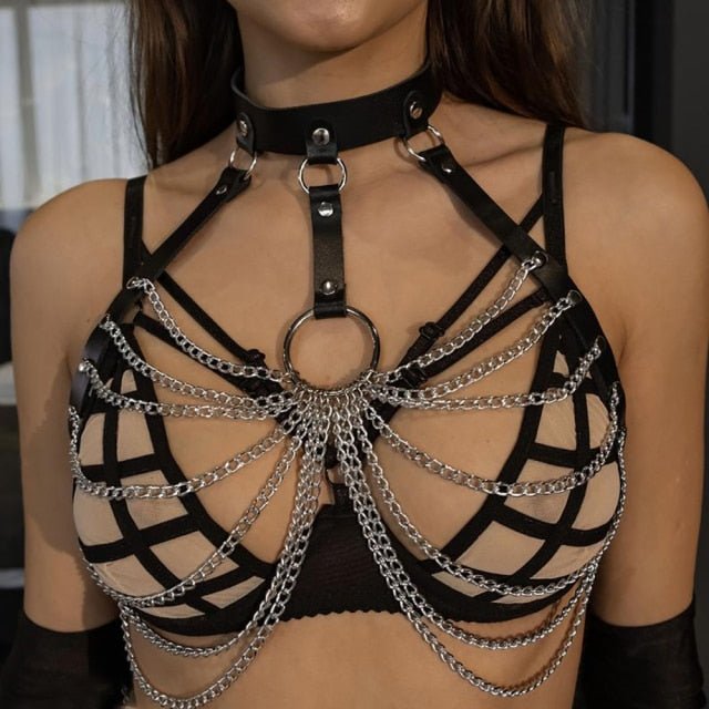 Zoya's Chain Bra Harness - harness - The Secret Affaire